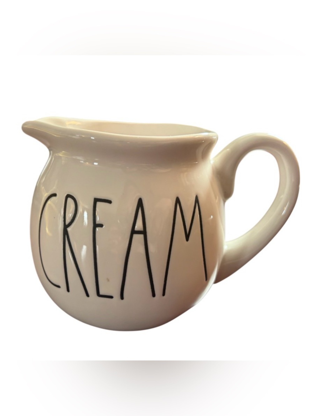 Rae Dunn Artisan Collection by Magenta Cream 3.75” Ceramic Pitcher